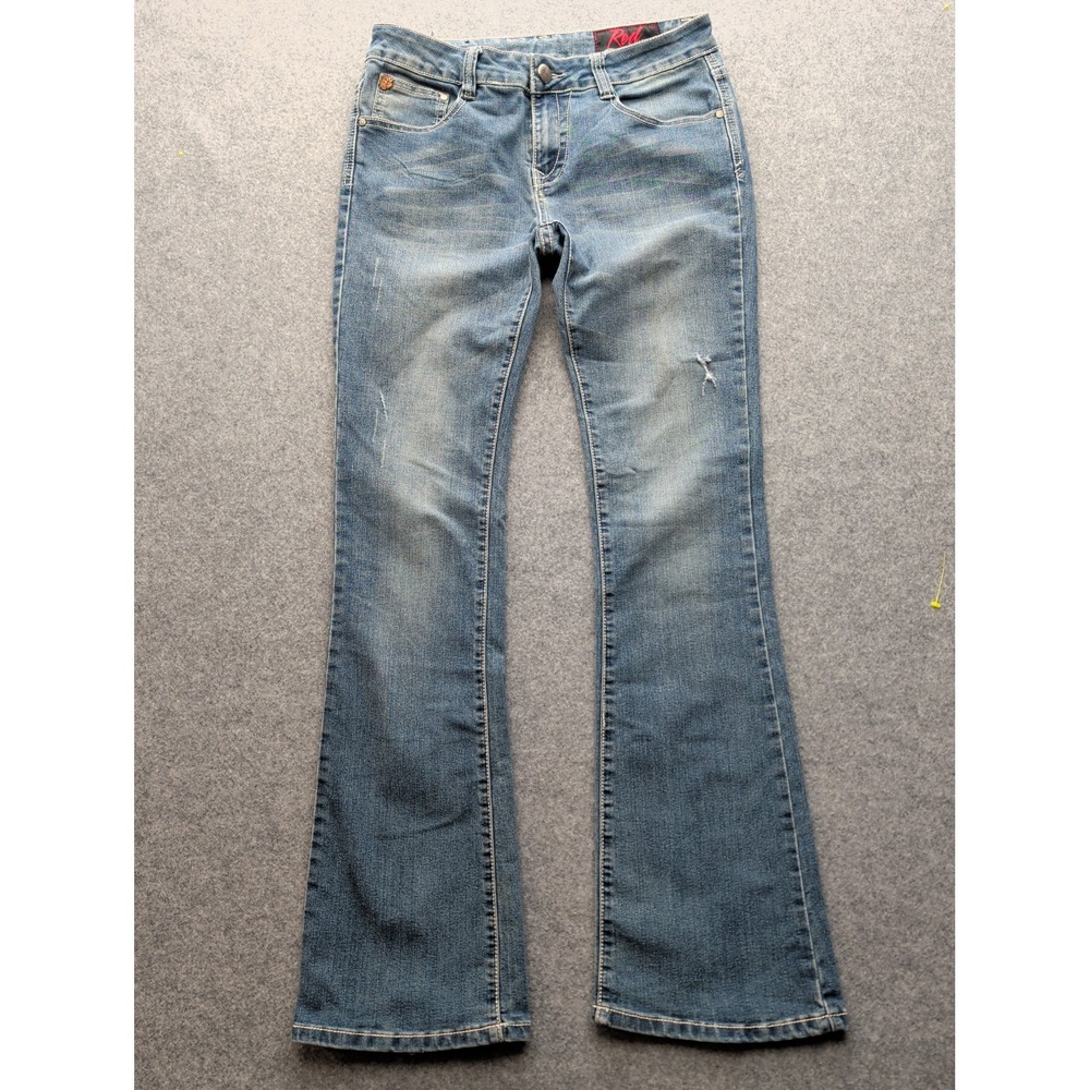 Red Label London by Rose Royce Women's Krissy Jeans W28 Size 7/8 Bootcut